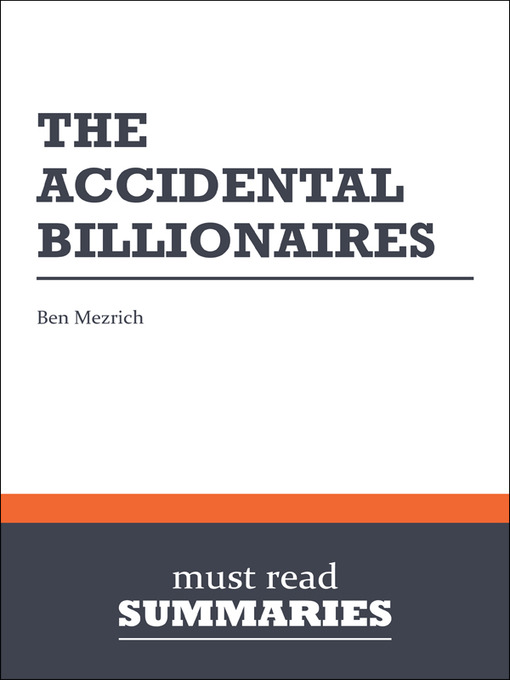 Cover image for The Accidental Billionaires - Ben Mezrich